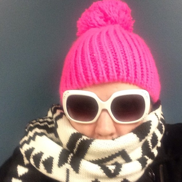 pink winter hat